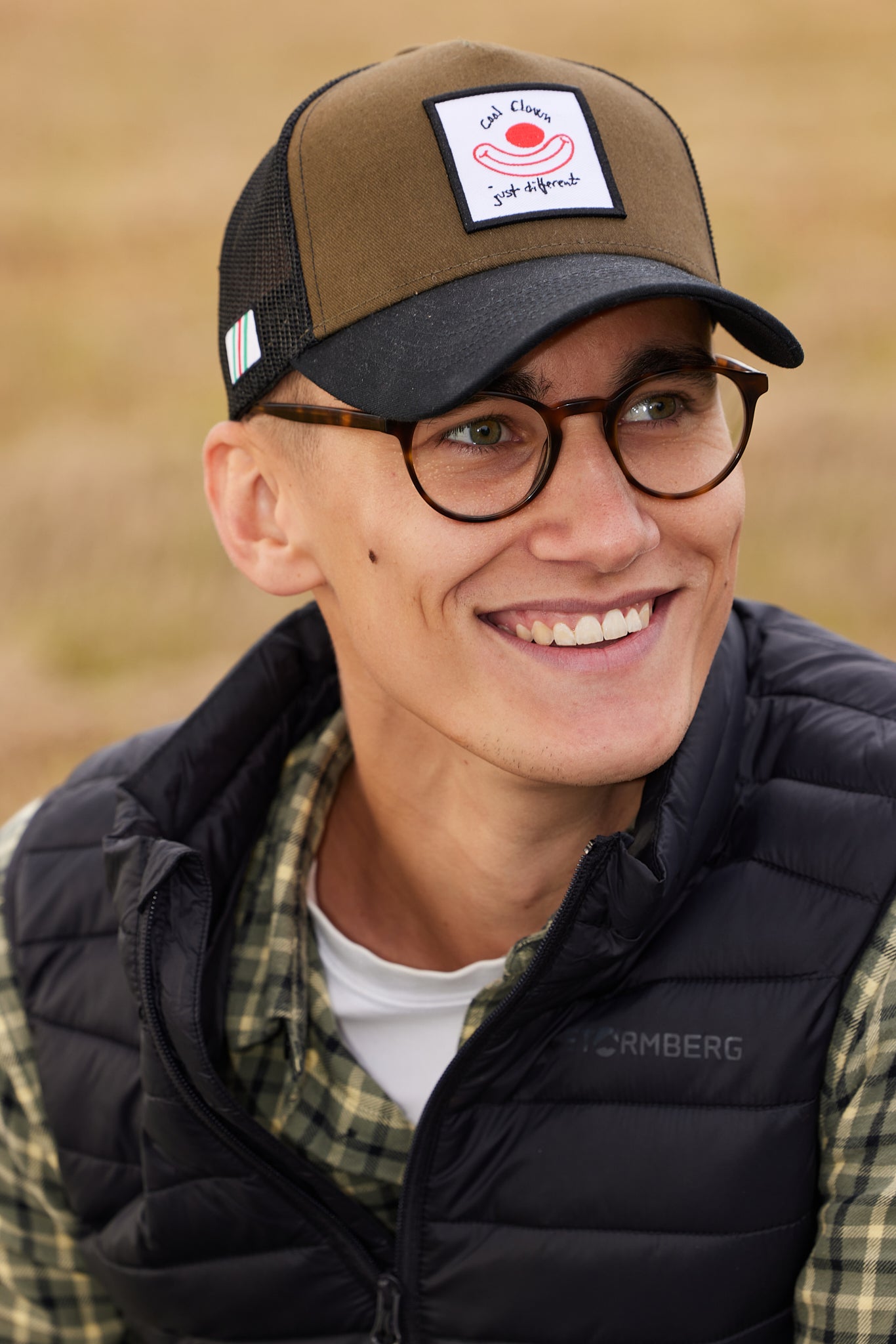 Cool Clown 5 Panel Trucker Caps – Black/Army Green