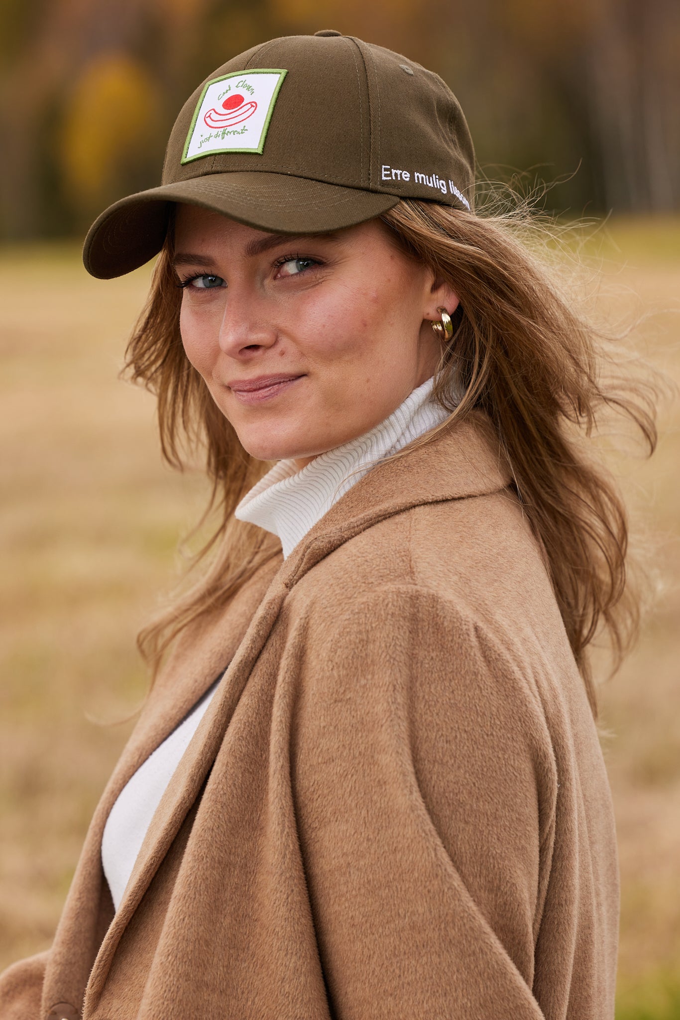 Cool Clown 6 Panel Baseball Caps – Army Green