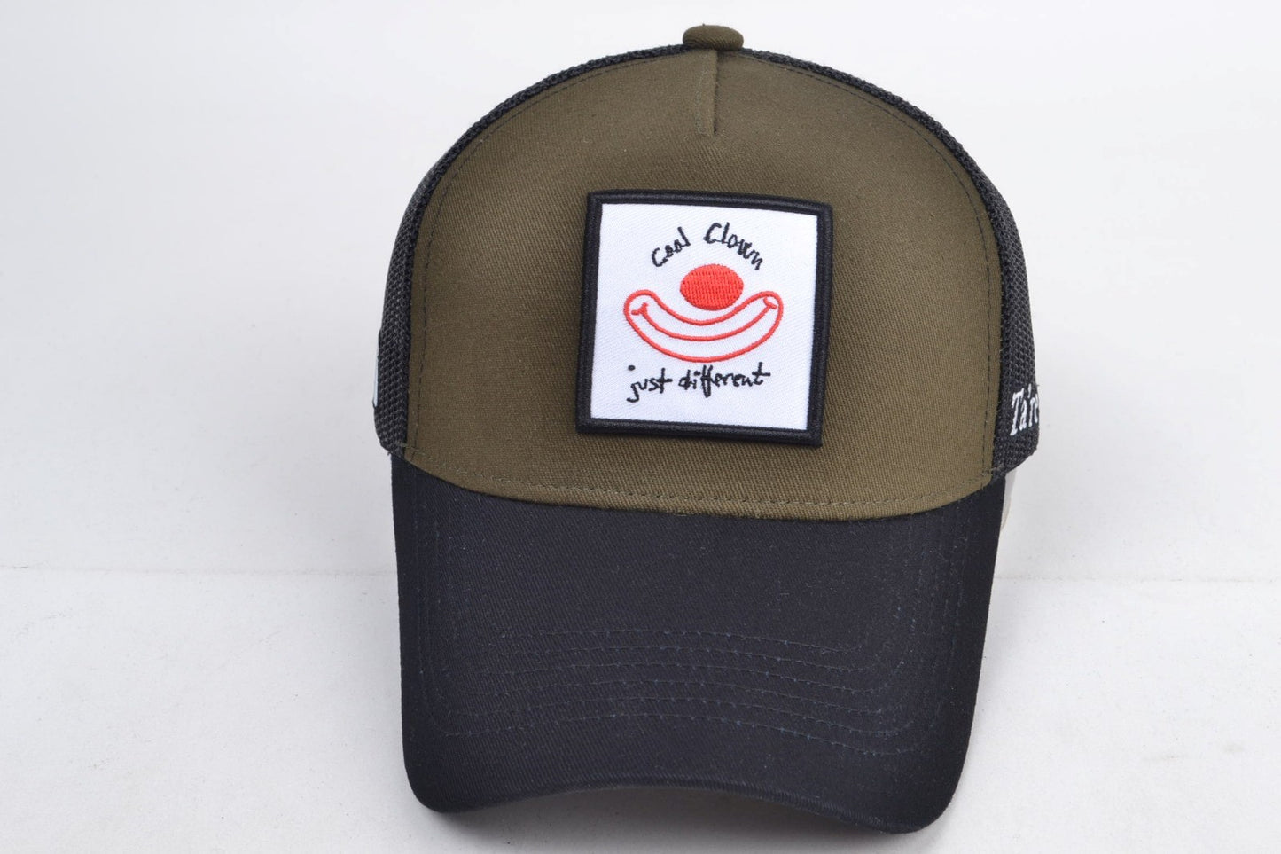 Cool Clown 5 Panel Trucker Caps – Black/Army Green