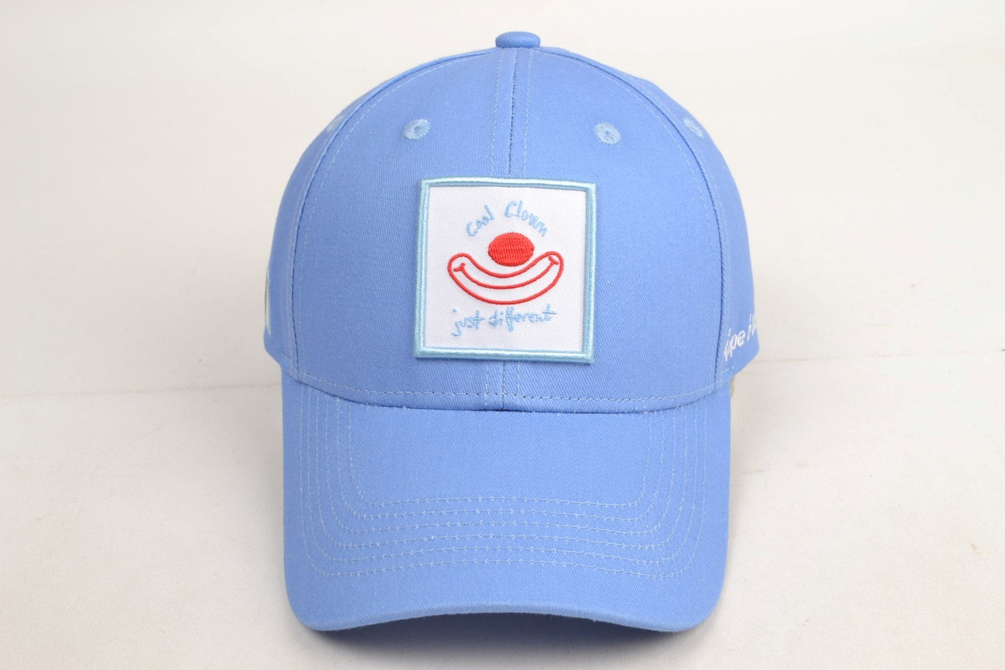 Cool Clown 6 Panel Baseball Caps – Light Blue