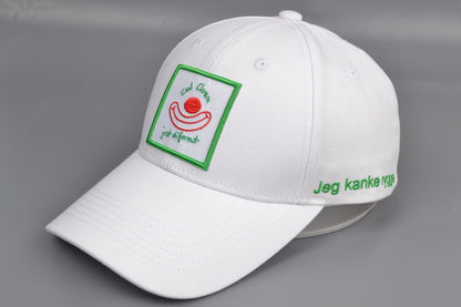 Cool Clown 6 Panel Original Baseball Caps – White