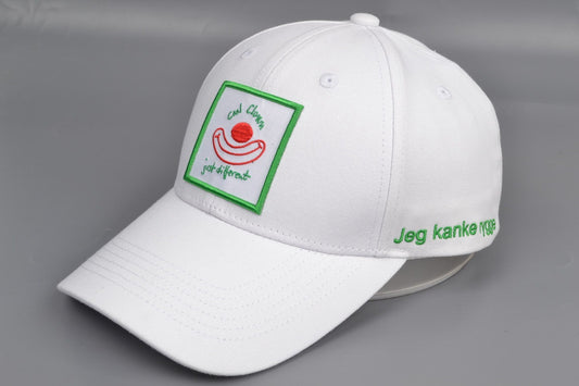 Cool Clown 6 Panel Original Baseball Caps – White